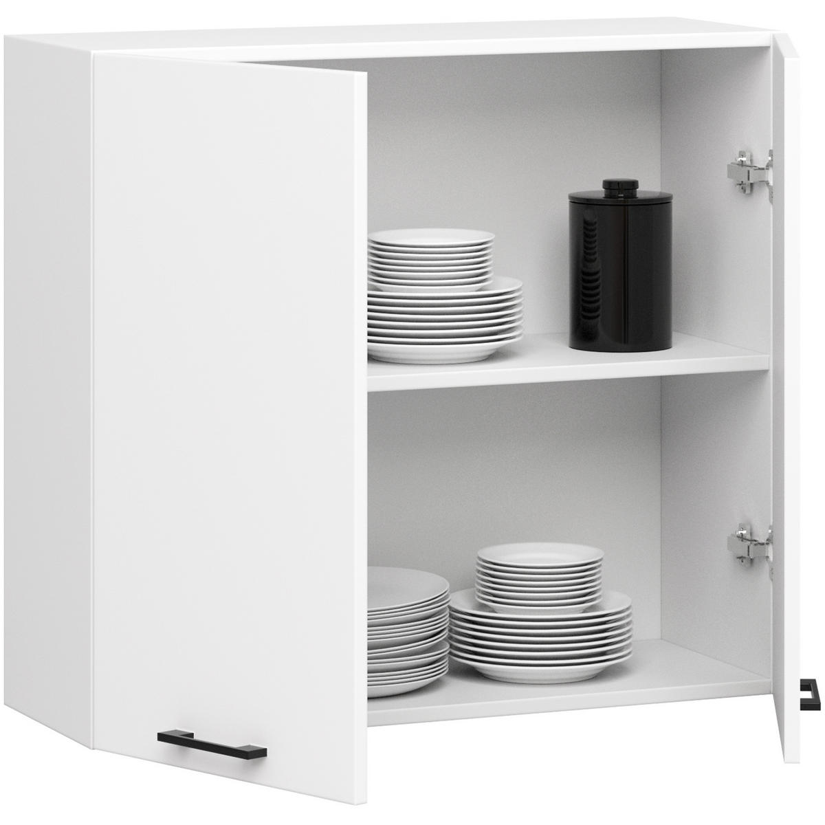 HÄNGESCHRANK Weiß 72/80/30 - Weiß, Holzwerkstoff (80/72/30cm) - RAUMHIRSCH FURNITURE