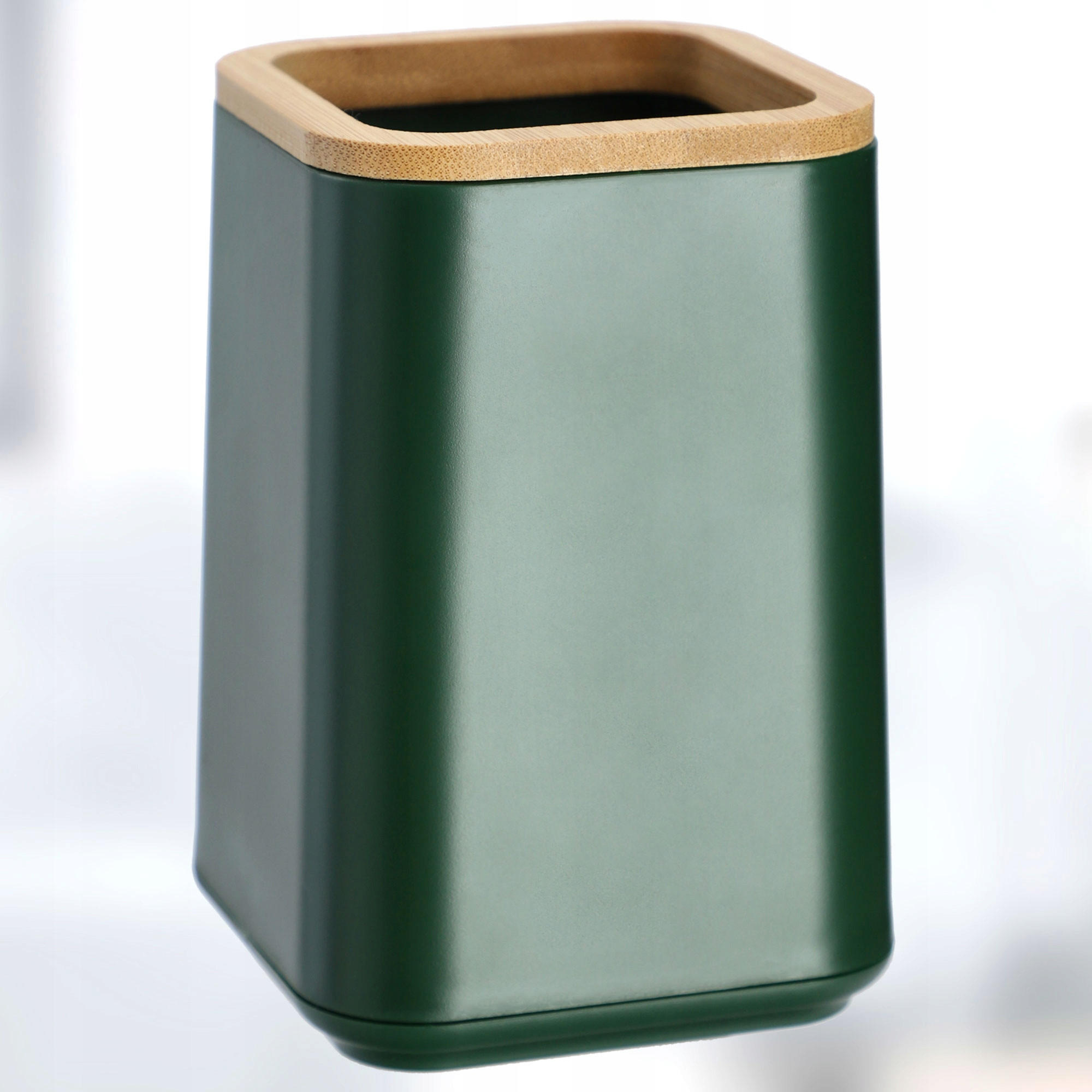 BADEZIMMERBECHER aus Bambus - Grün, Kunststoff (8/11cm) - KADAX