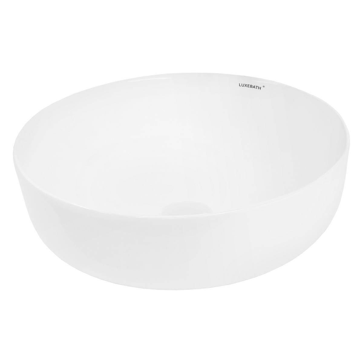 WASCHBECKEN - Weiß, Keramik (40/13.5/40cm) - LuxeBath