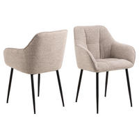 2ER Set ESSZIMMERSTUHL Beige - Beige, Textil (59/85/55cm) - ebuy24