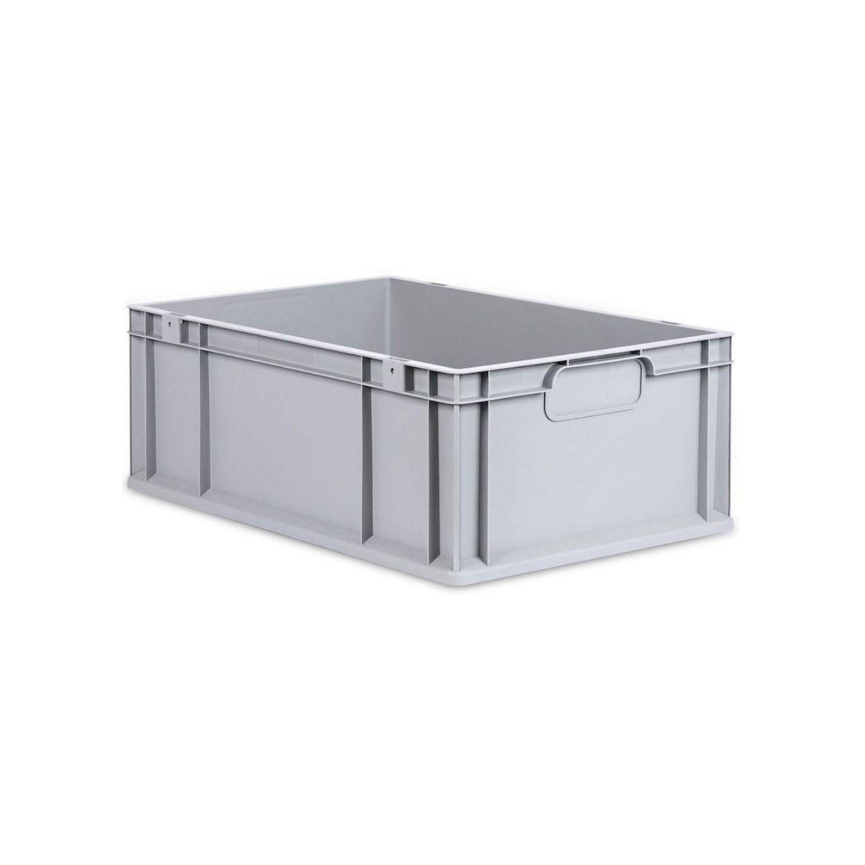 EUROBOX 5x Nextgen Economy Mit Scharnierdeckel Grau/Rot Griffe Geschlossen 44 Liter - Rot, Kunststoff (40/22/60cm) - PROREGAL