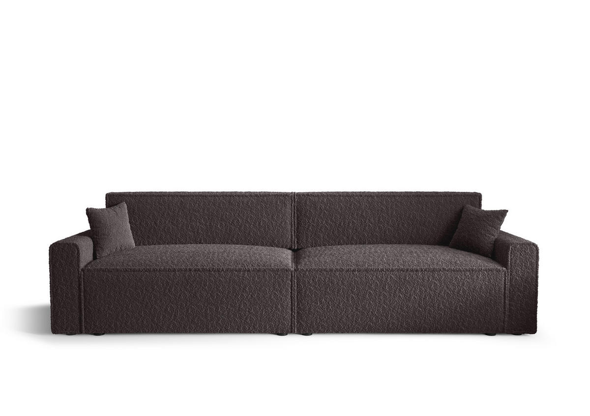 DOPPELSOFA Mira mit Schlaffunktion - Graubraun/Braun, Textil (292/90/85cm) - SIMKAM Furniture