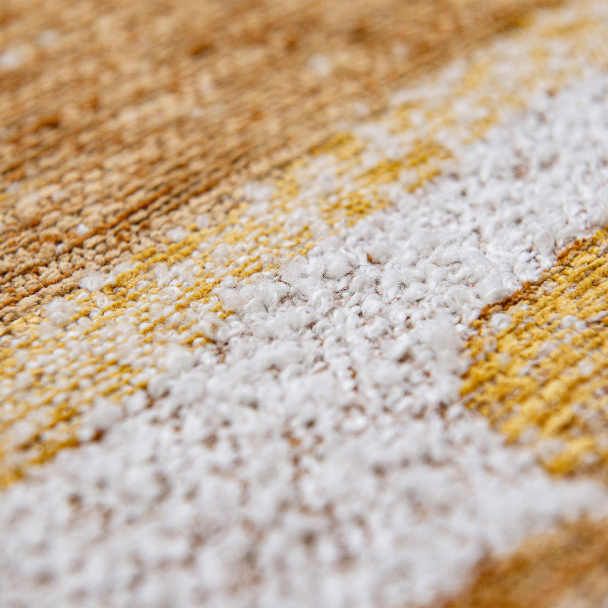 TEPPICH Nuggets Craft Lucia 140/140 cm - Gelb, Kunststoff/Textil (140/140cm) - Louis De Poortere