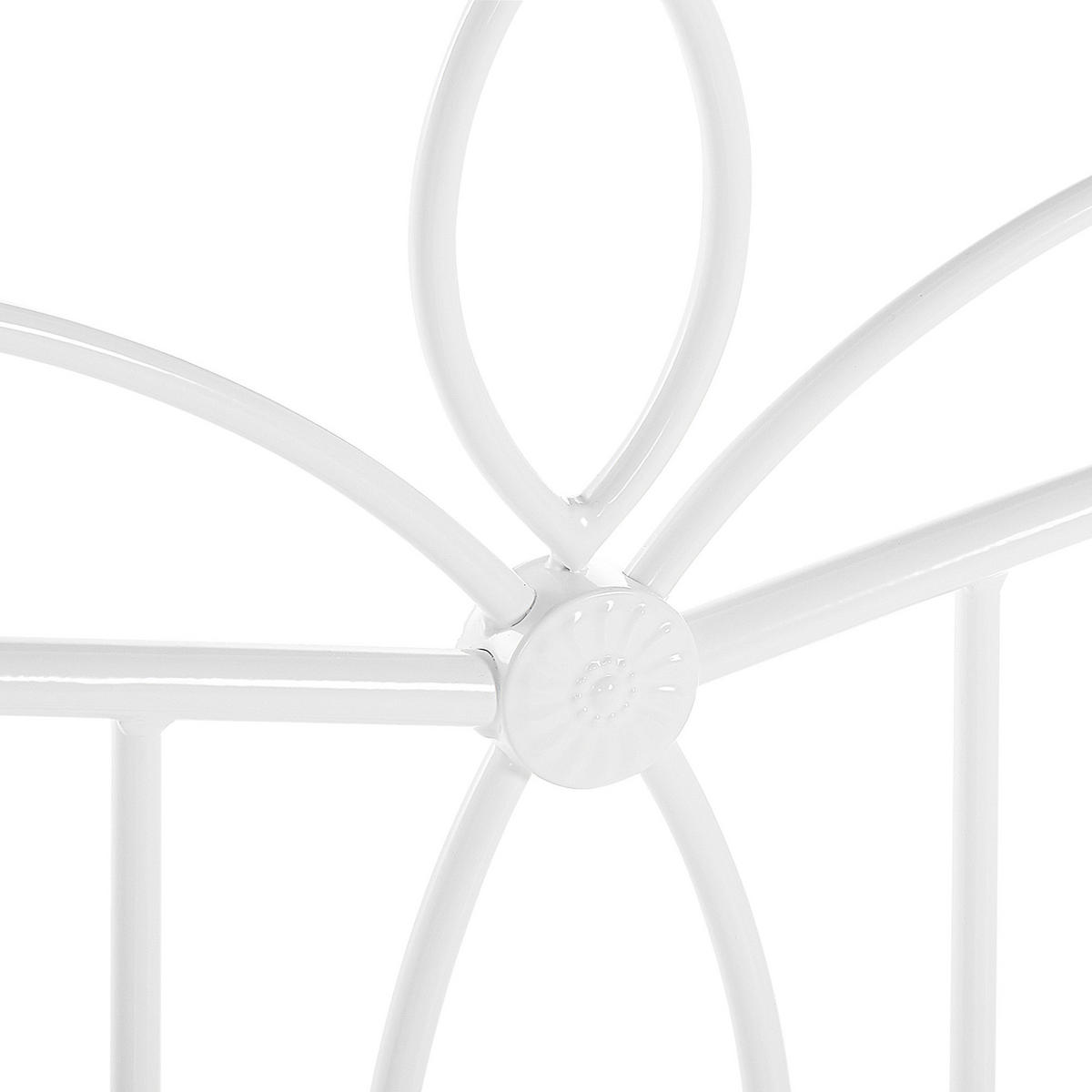 METALLBETT 180/200cm Weiß Antlia - Weiß, Metall (180/200cm) - Beliani