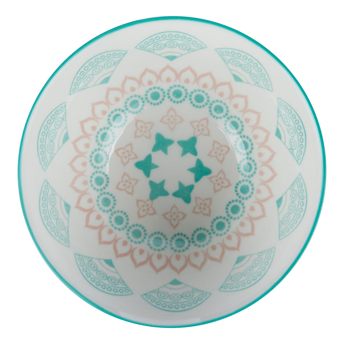 SCHALE (6er Set) Ornaments - Pink/Grün, Keramik (11/11/5cm) - Butlers