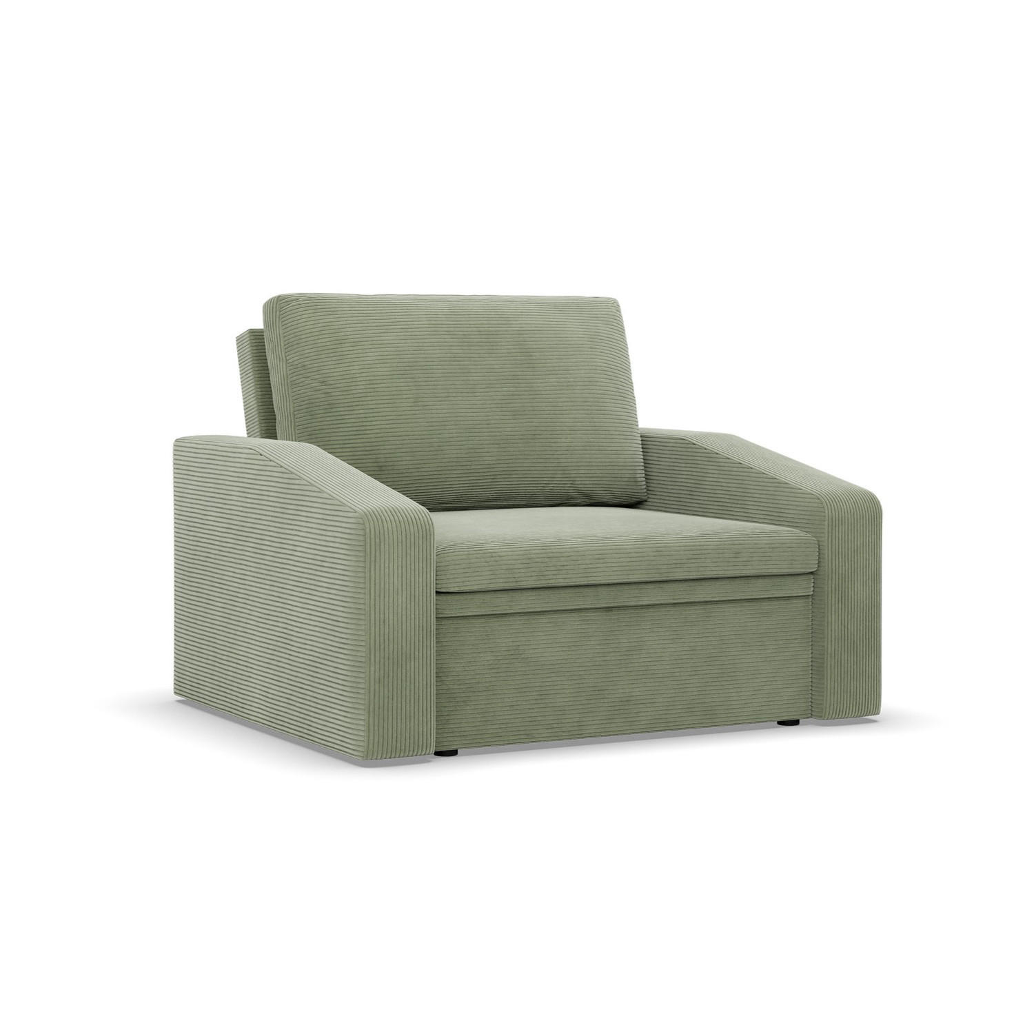LOUNGESESSEL ORBIT, 90 CM, Cord - Grün - Grün, Textil (118/80/87cm)