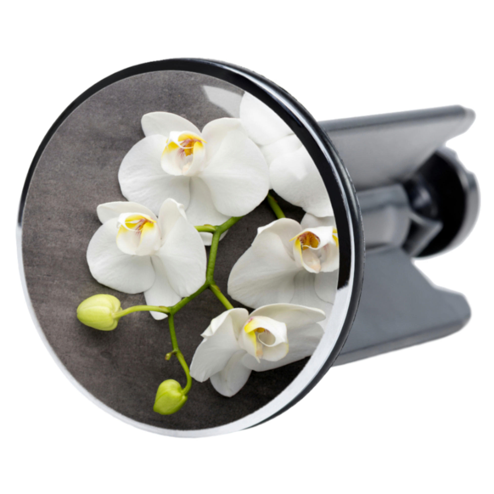 WASCHBECKENSTÖPSEL Pretty - Grau, Kunststoff/Metall (4/7/7cm) - Sanilo