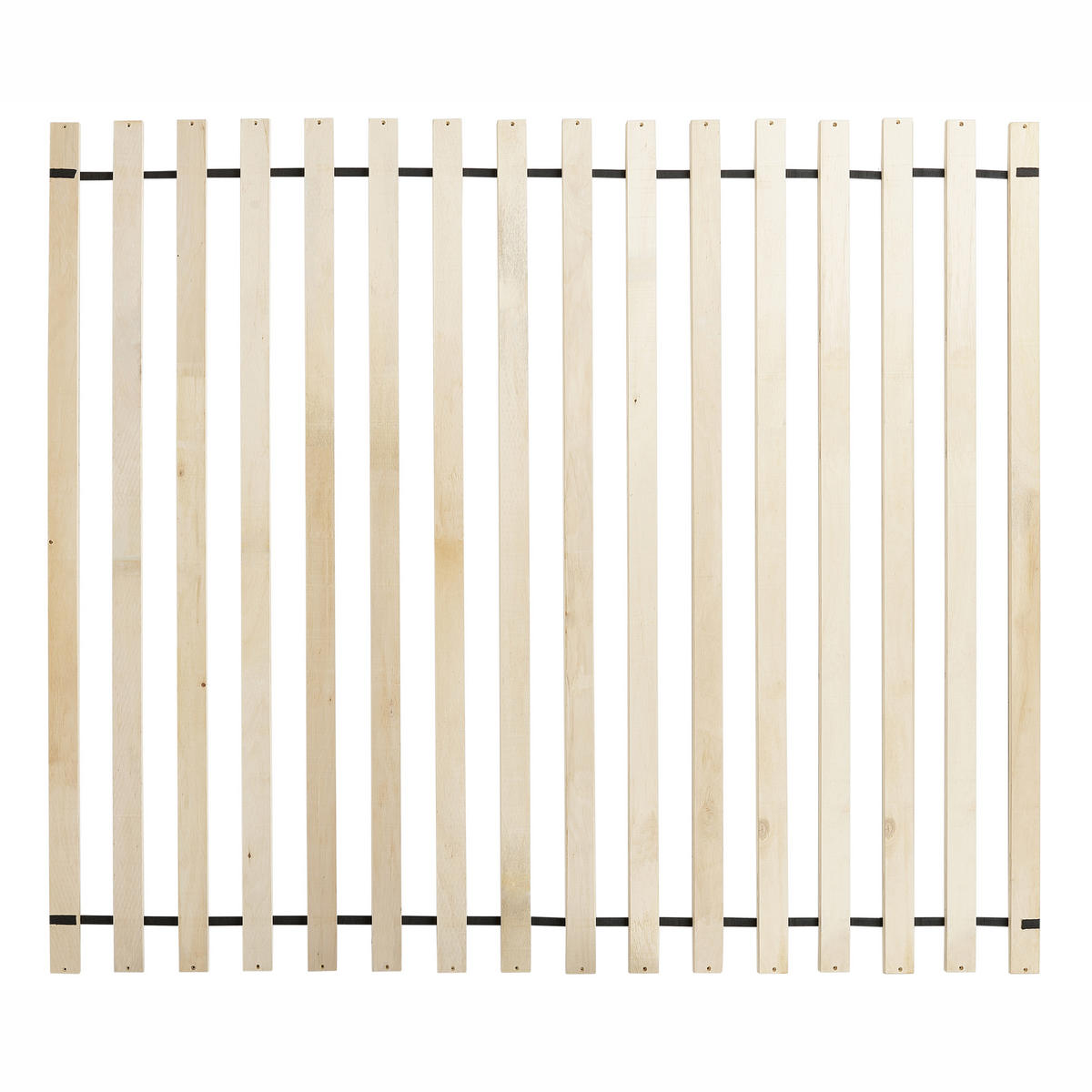 BETT mit Lattenrost 180/200 cm Hellbeige Valognes - Beige/Schwarz, Textil (180/200cm) - Beliani