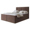 BOXBETT Michelle 160x200 - H3 - Schwarz/Braun, Holzwerkstoff/Kunststoff (160/200cm) - MIRJAN24