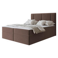 BOXBETT Michelle 140x200 - H3 - Schwarz/Braun, Holzwerkstoff/Kunststoff (140/200cm) - MIRJAN24