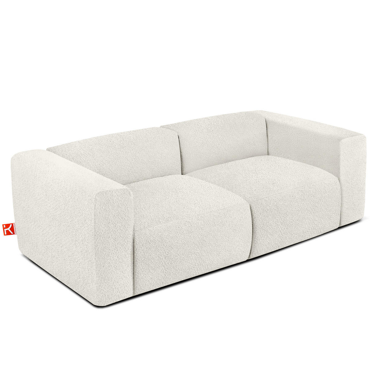 2-SITZER SOFA BUFFO, Weiß - Weiß, Holz/Holzwerkstoff (210/73/96cm) - KONSIMO®