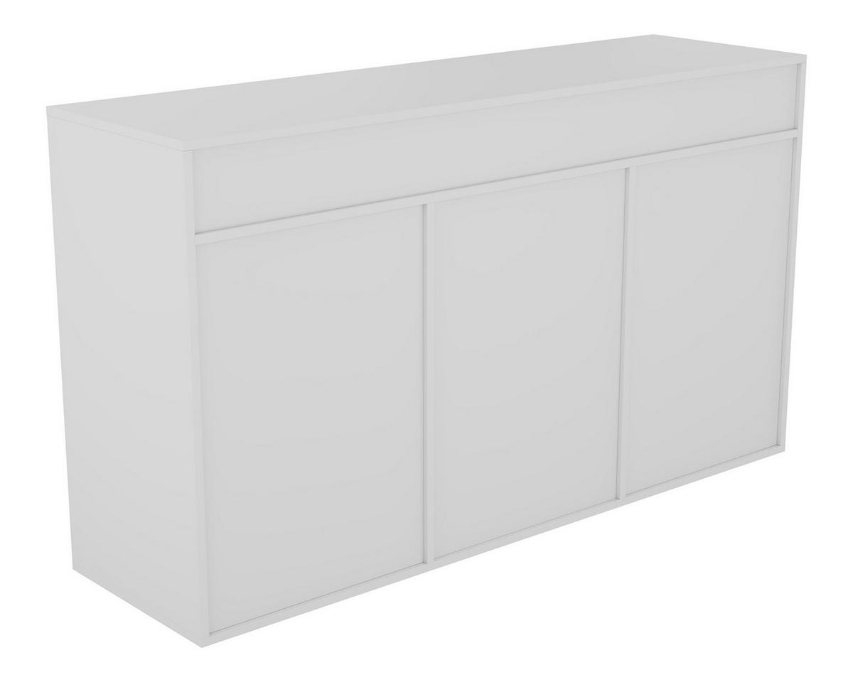SIDEBOARD in 140/80/40cm - Weiß, Holzwerkstoff/Metall (40/80/140cm) - HOMAVO