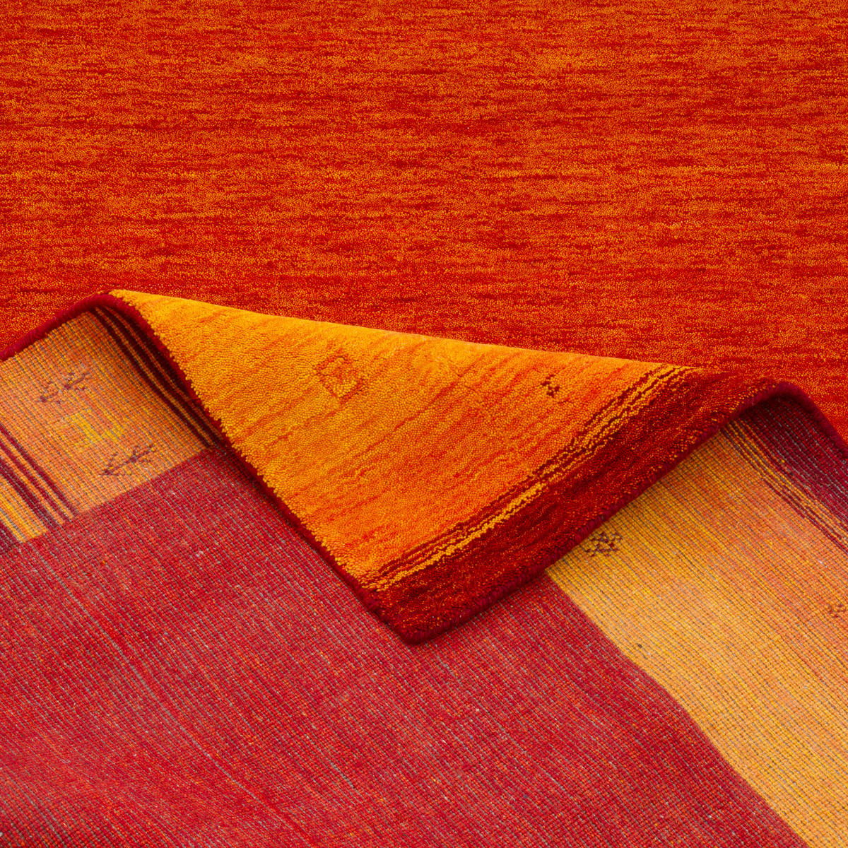 NATUR WOLLE TEPPICH GABBEH ESTA - Terra cotta, Textil (70/300cm) - Pergamon