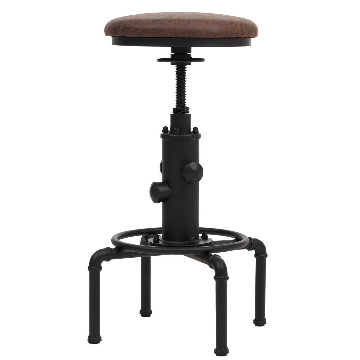 BARHOCKER Braun, Schwarz 2er-Set - Schwarz/Braun, Textil (45/85/45cm) - MCW