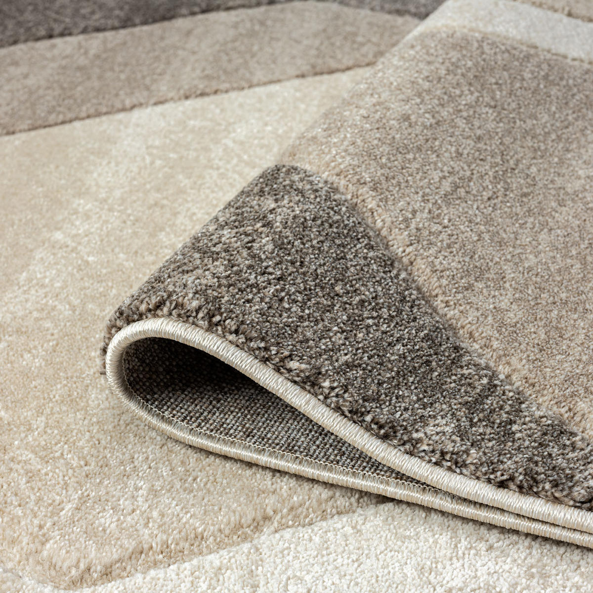 KURZFLOR-TEPPICH Bonito 7167 Braun 160x230 cm - Braun, Textil (160/230cm) - carpet city