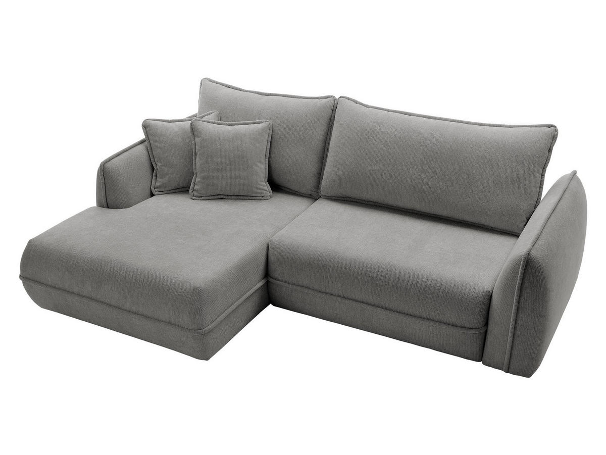 ECKSOFA Moho, Seite: Links - Schwarz/Grau, Holz/Kunststoff (254/162cm) - MIRJAN24