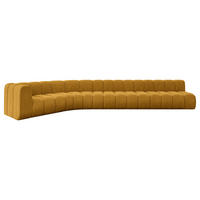 ECKSOFA modulares Sofa Karex-L3 - 490x194x70 cm Senfgelb - Currygelb, Holzwerkstoff/Textil (490/194cm) - ALTDECOR