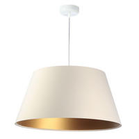 HÄNGELEUCHTE Gold 50/27 cm - Beige, Kunststoff (50/1.3/27cm) - ONZENO