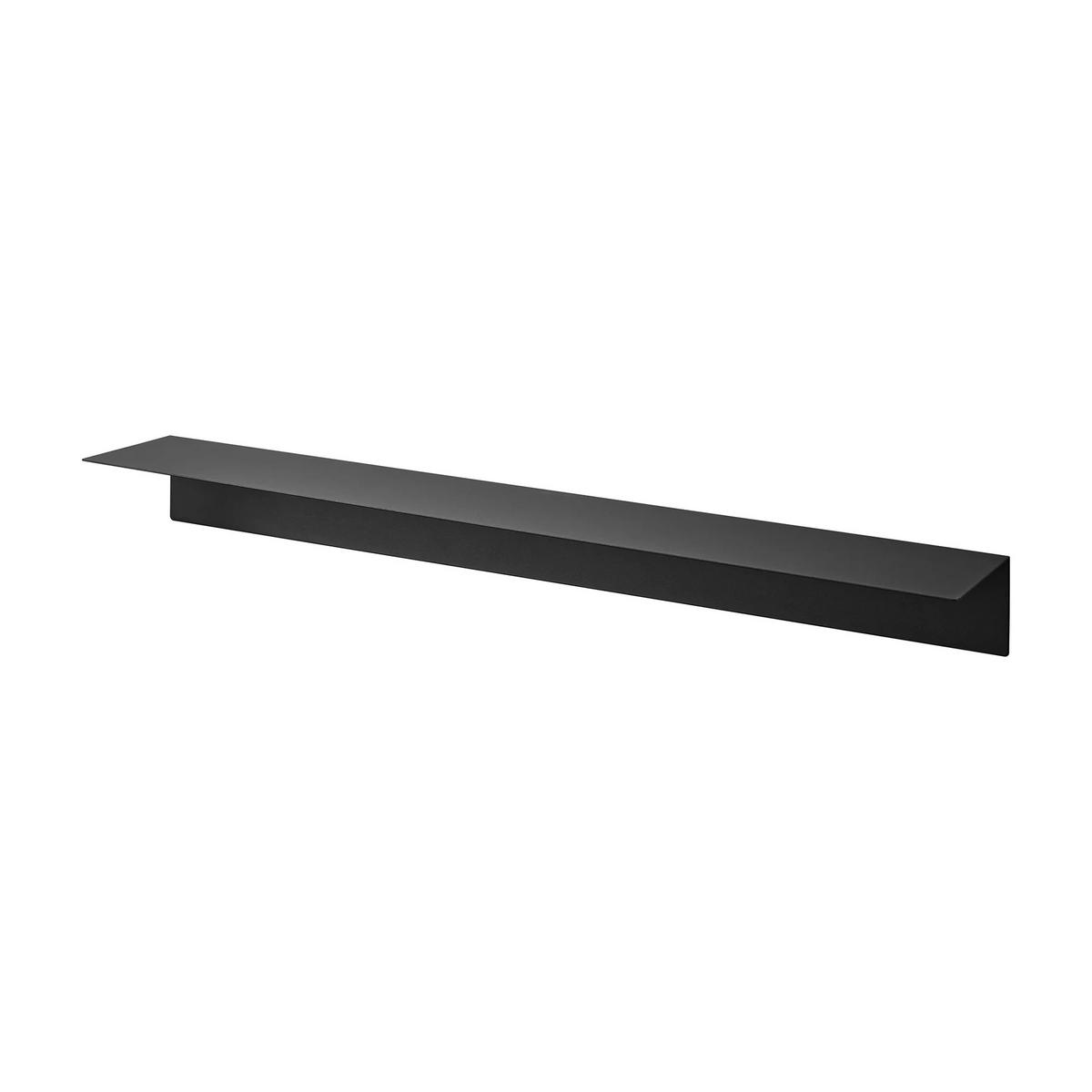 WANDREGAL Tower weiß 90/9/15 cm schmal - Schwarz, Metall (90/9/15cm) - Yamazaki