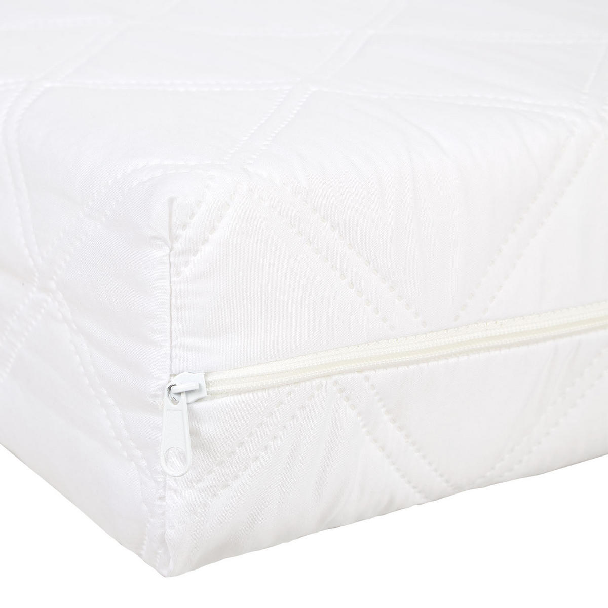 KINDERMATRATZE 80/160 cm Höhe ca. 11 cm - Weiß, Textil - Homestyle4u