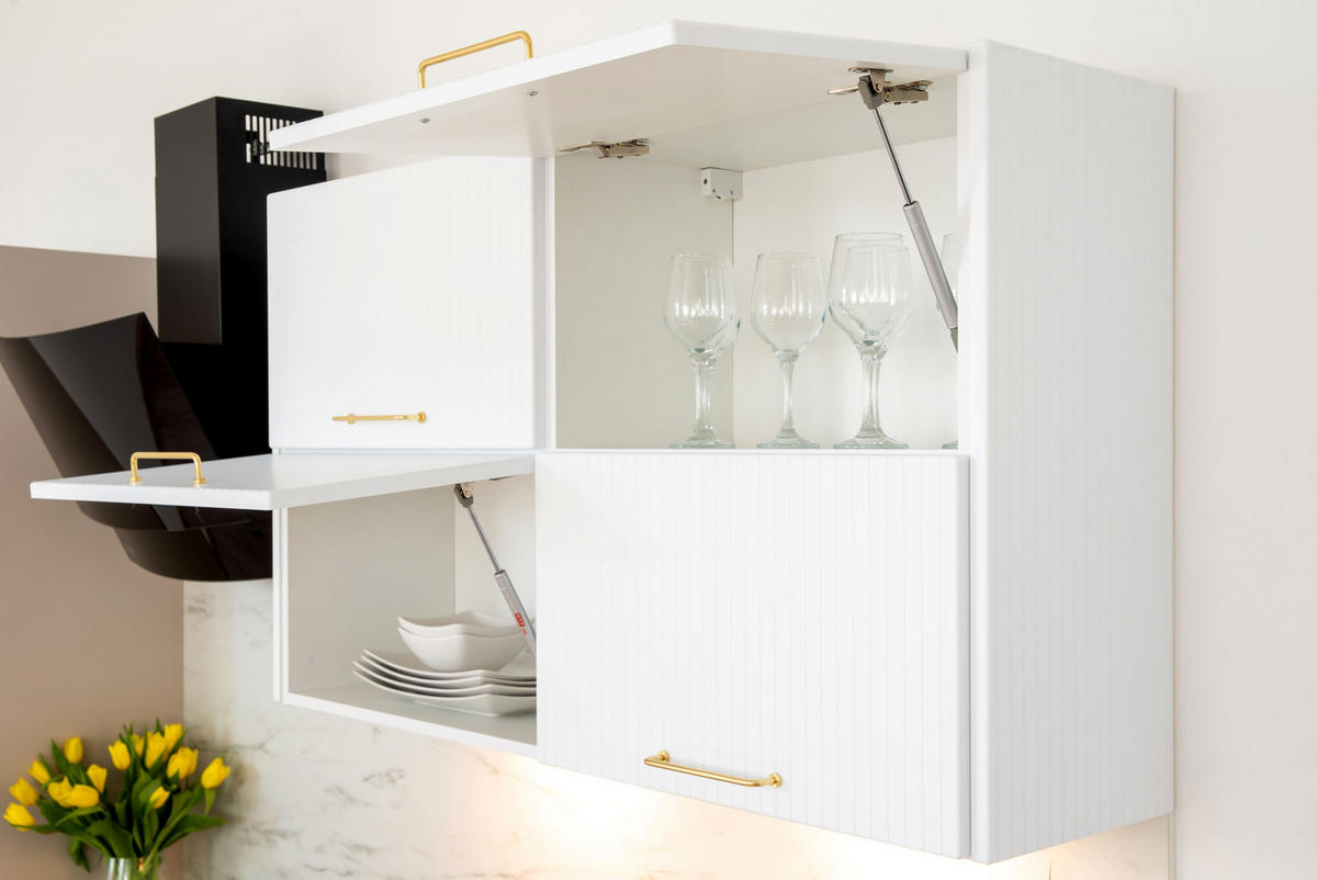 APOTHEKERSCHRANK - D15CARGO ( S2100/1 ) - KATE - Elegante Stauraum Idee - Grau, Holz/Metall (15/82/52.4cm) - ROYAL24_MARKT