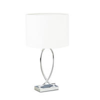 TISCHLAMPE - Multicolor, Textil/Metall (28/28/51cm) - Relaxdays