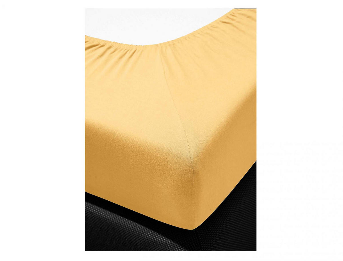 SPANNBETTTUCH ROYAL 0003 - Gelb, Textil (150/200cm) - Irisette