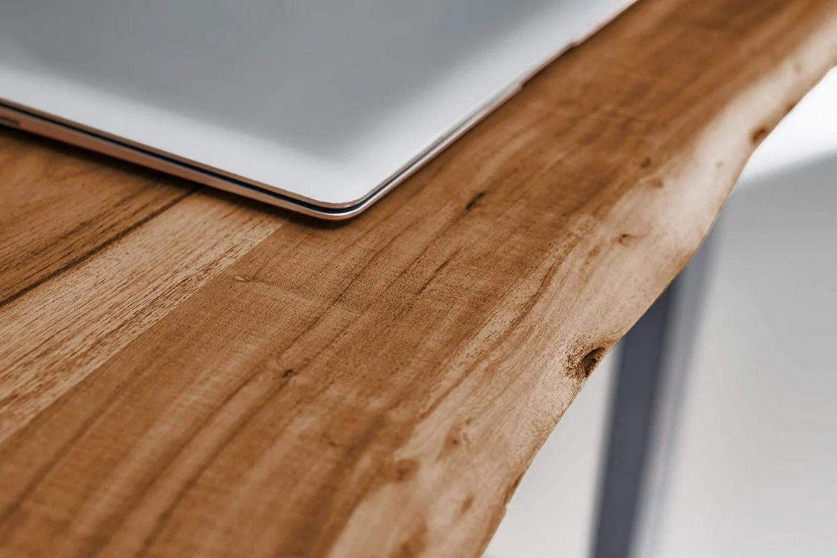 ESSTISCH NOAH - Beige/Silberfarben, Holz/Metall (90/90/77cm) - SAM