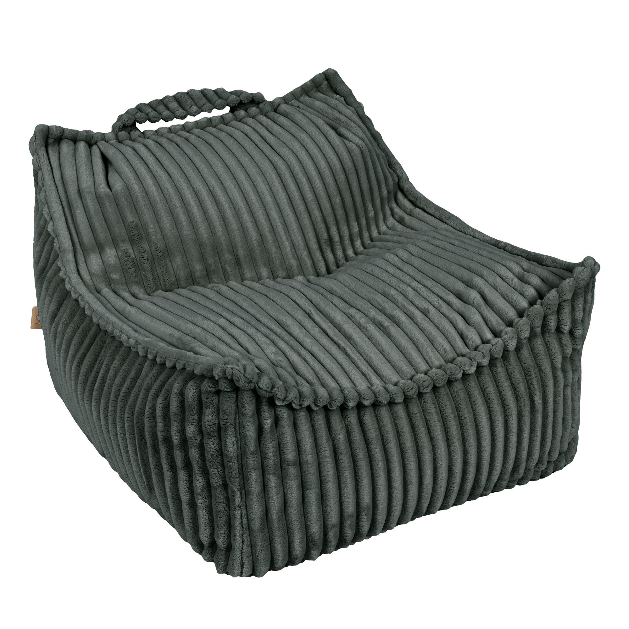 SITZSACK für Kinder, Eckig, Churros, Waldgrün - Waldgrün, Textil (60/5/70cm) - MeowBaby