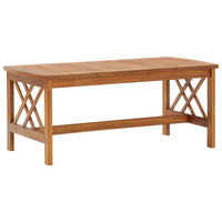 COUCHTISCH 102x50x43 cm Massivholz Akazie - Braun, Holz (102/50/43cm) - furnicato