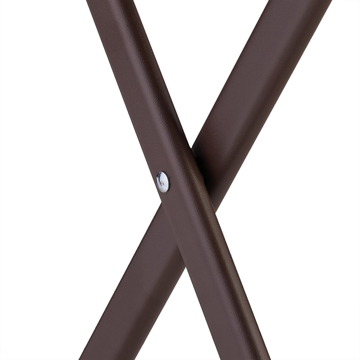 KLAPPTISCH - Braun, Kunststoff/Metall (62/62/73cm) - Relaxdays