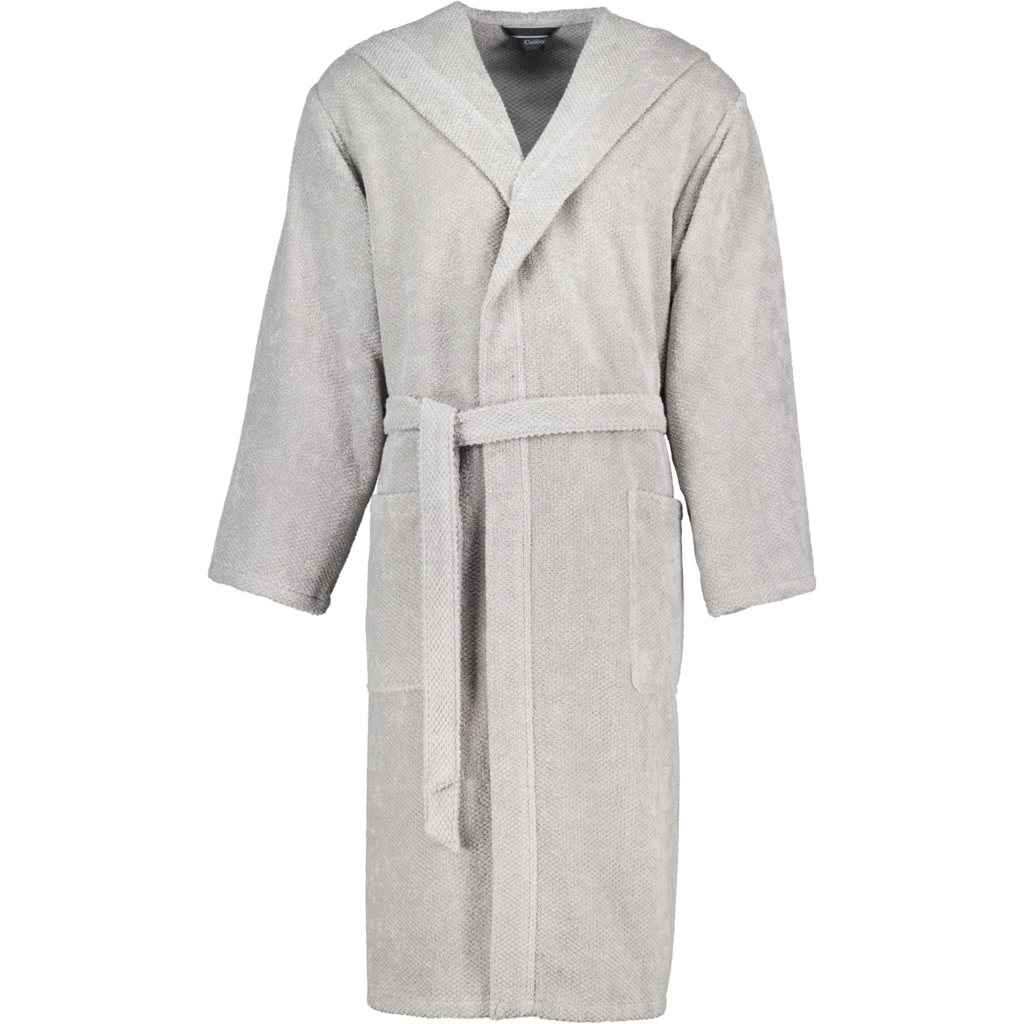 BADEMÄNTEL HERREN KAPUZE PURE 5623 STEIN - 727 - Grau, Textil (XLnull) - Cawö