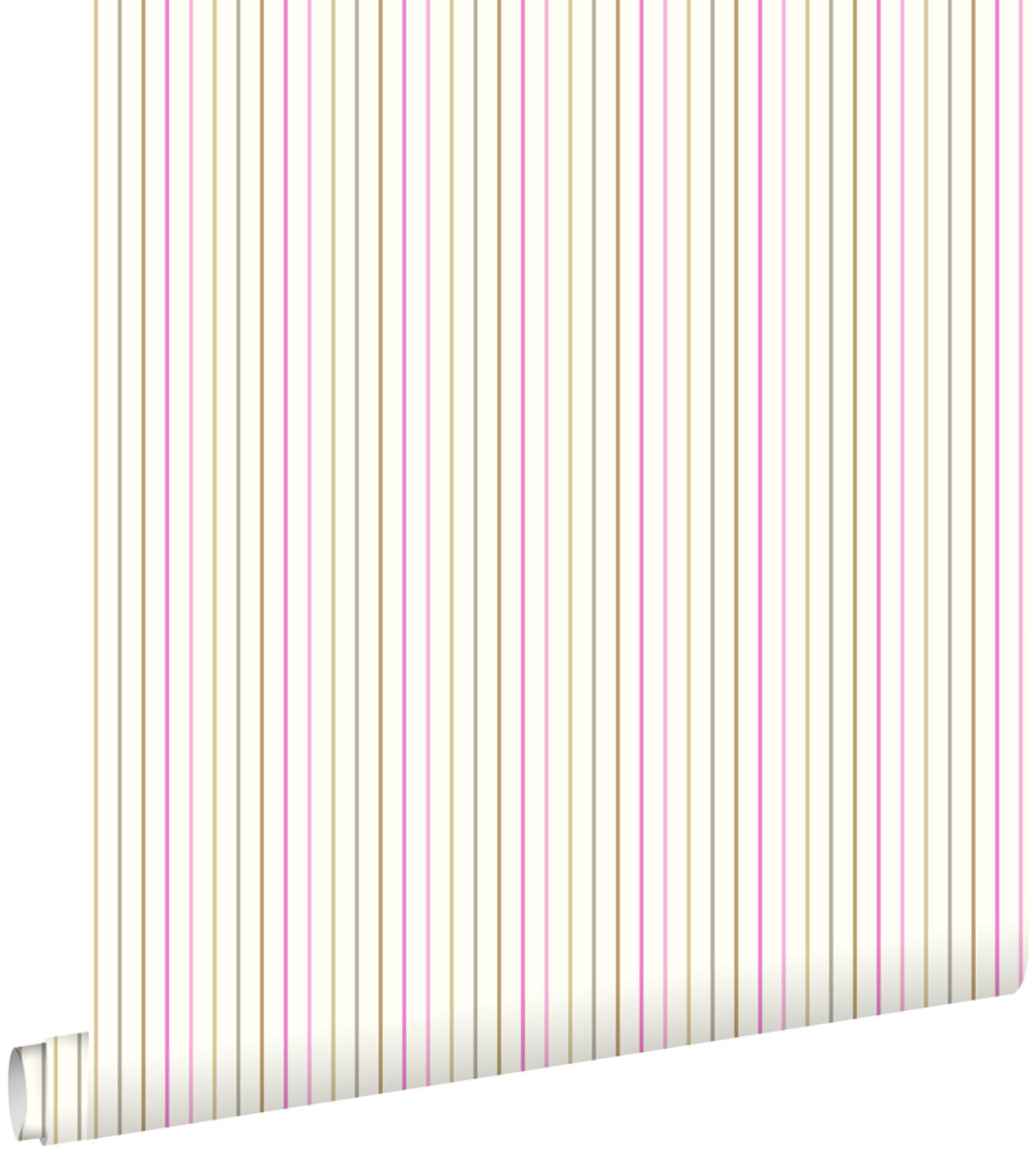 TAPETE Streifen 53 cm x 10.05 m - Pink, Papier (53/0.1cm) - ESTAhome