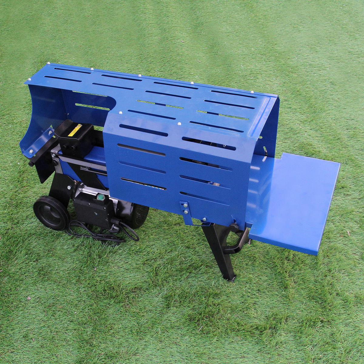 HOLZSPALTER 5T 370mm & 15 PS Holzhackmaschine - Blau, Metall (74/134/94cm) - T-Mech