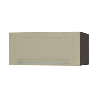 KLAPPHÄNGESCHRANK Kvantum W6B/80 Vanille Matt / Lava Matt 80 / 59 / 36cm - Dunkelgrau/Creme, Holz/Holzwerkstoff (80/36/59cm) - Feldmann-Wohnen