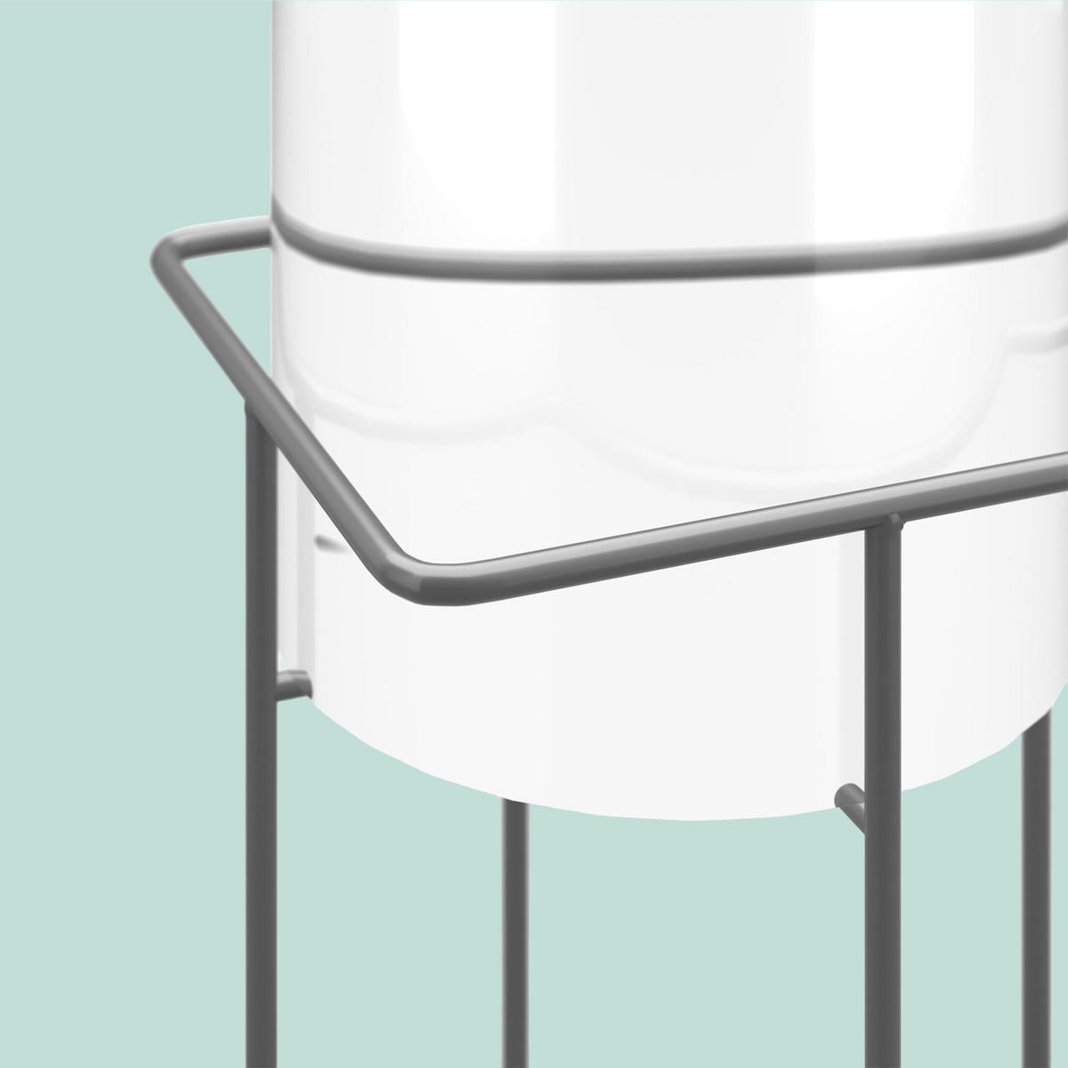 FISCHSÄULE - Transparent, Kunststoff/Metall (22/22/150cm) - Relaxdays