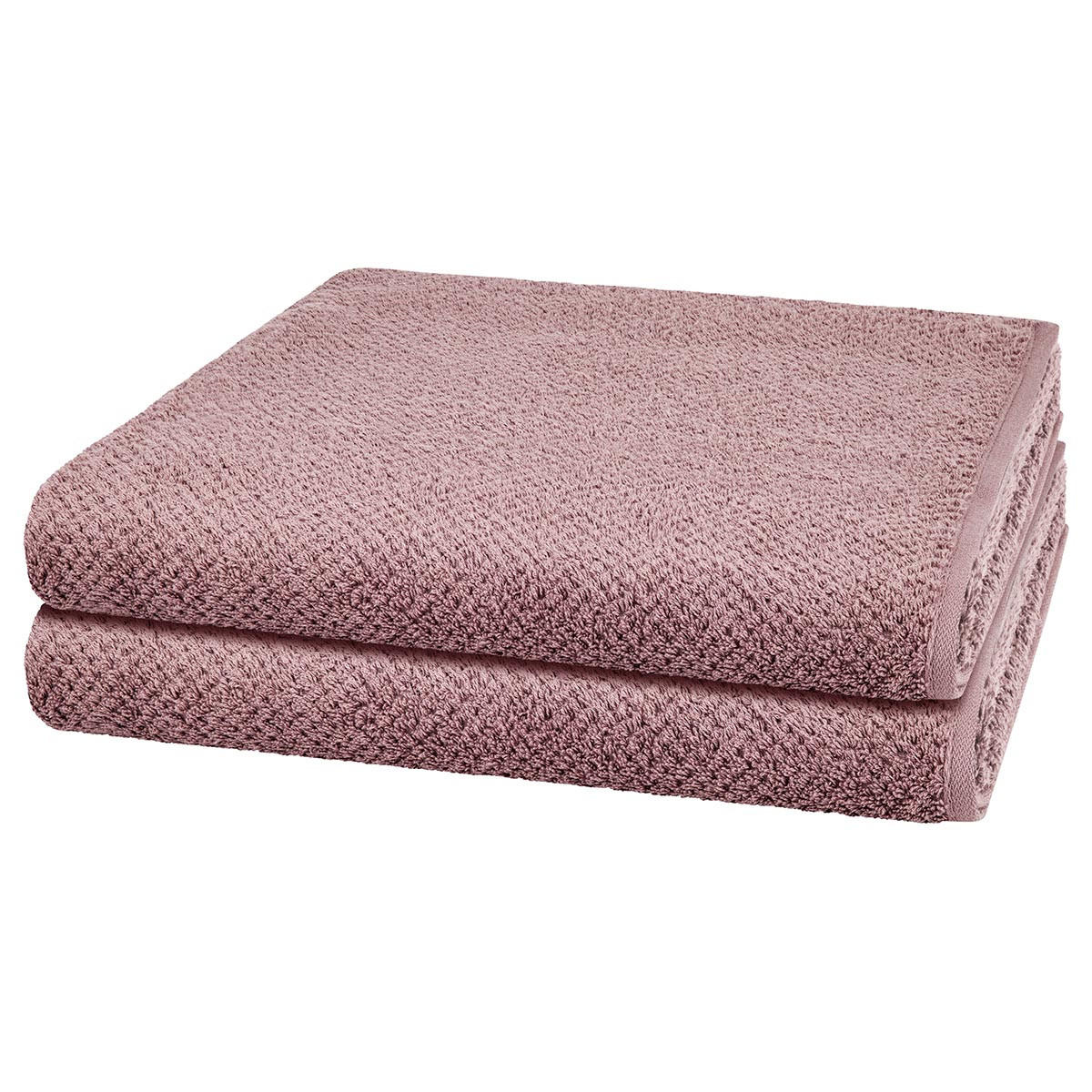 DUSCHTUCH Pure 2er-Set - Rot, Textil (80/150cm) - Cawö