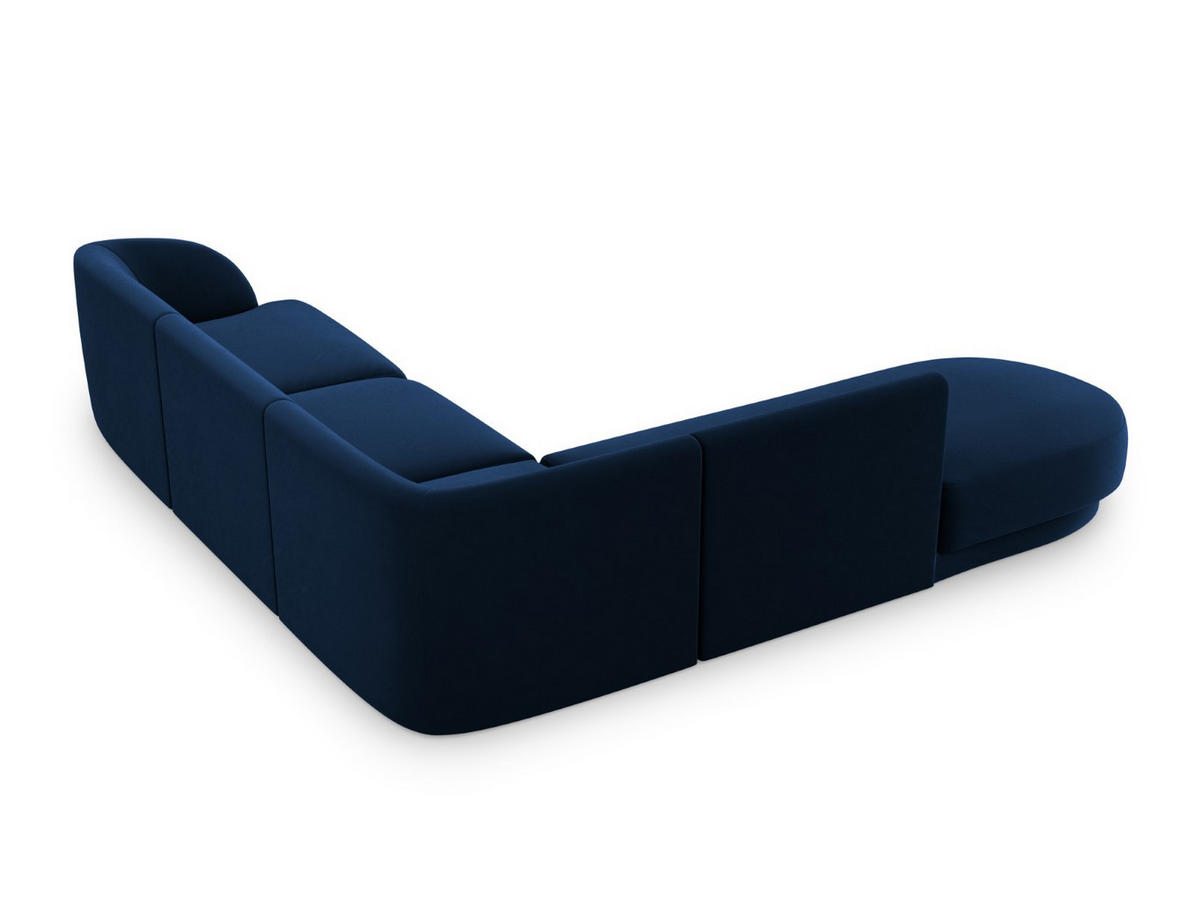 ECKSOFA links Miley aus Samt königsblau 6 Sitzplätze - Blau, Textil (248/255cm) - Micadoni