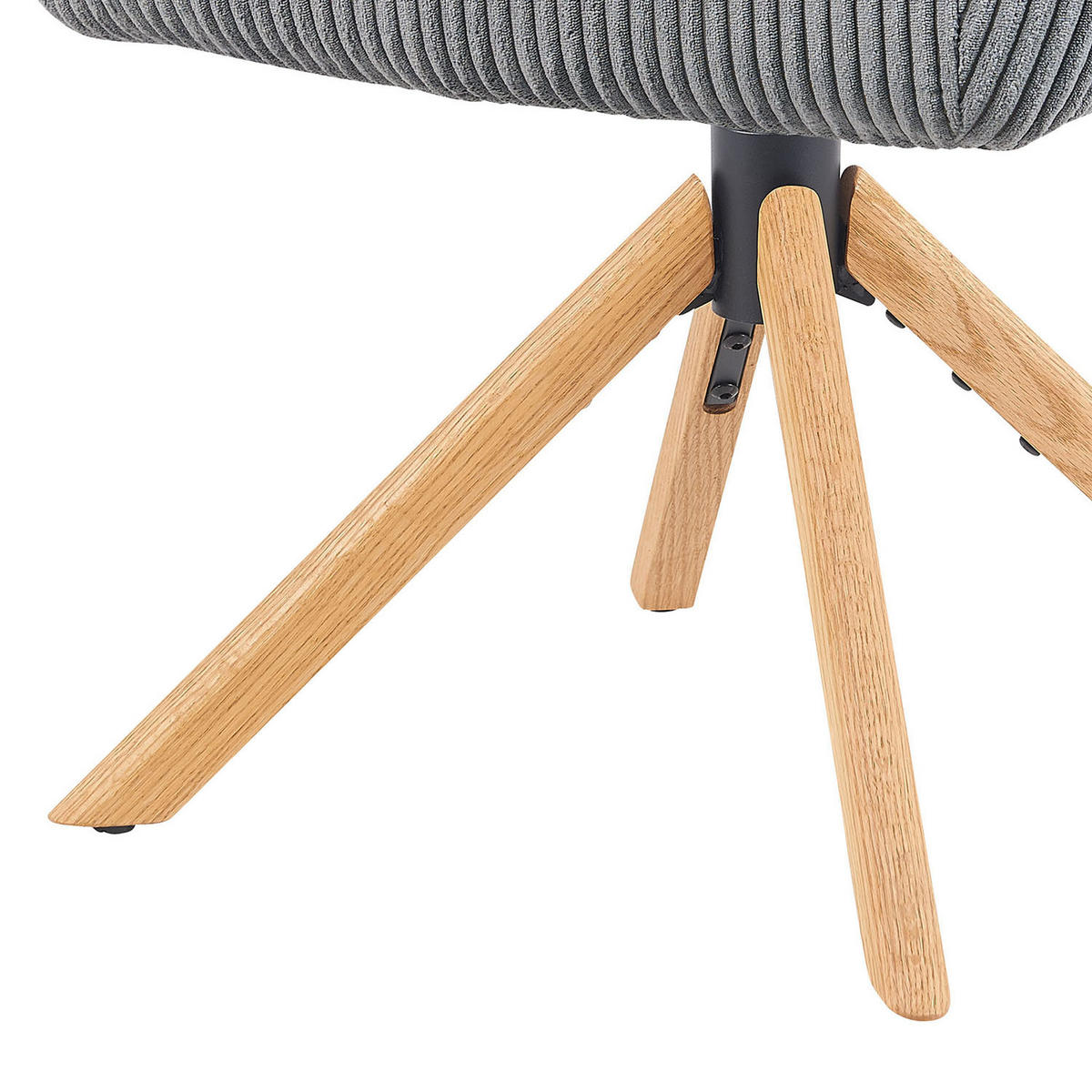 ARMLEHNSTUHL Mika-Luis 2er-Set - Honigeiche/Grau, Eichenholz/Holz (60/82/61cm) - DUBI Möbel