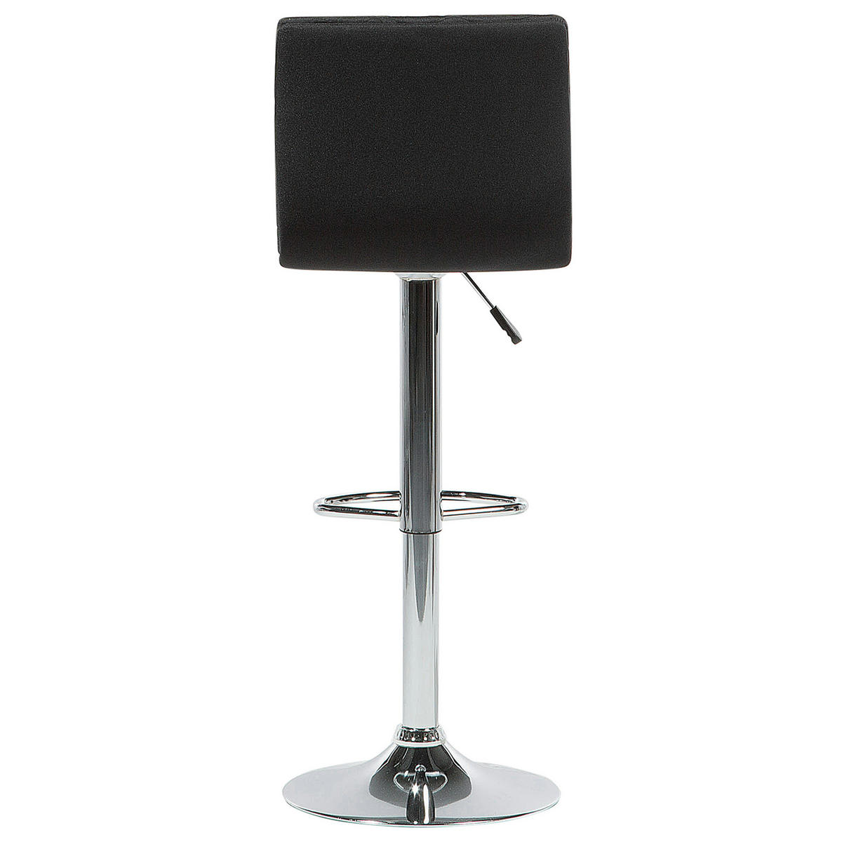 BARHOCKER 2er-Set Polsterbezug Schwarz Orlando - Schwarz, Textil/Metall (38/110/38cm) - Beliani