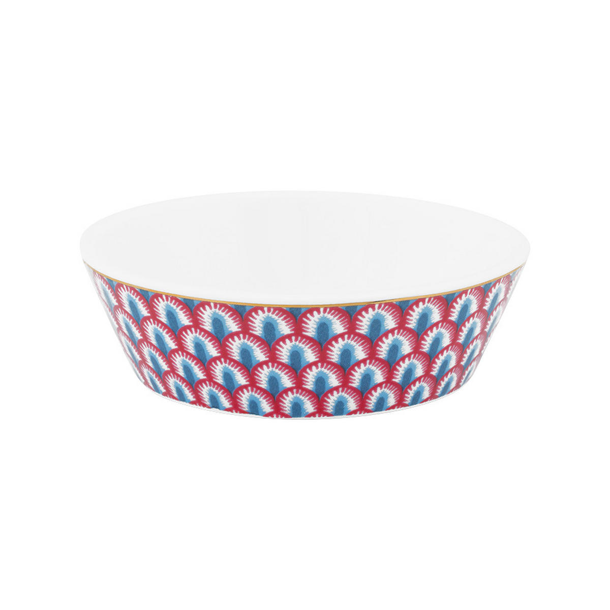 GESCHENKSET Rund oriental blumenfestival blau - Blau, Keramik (21.3cm) - Pip Studio