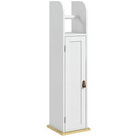 TOILETTENPAPIERHALTER DE-12377 mit schrank 20/20/80 cm Weiß - Weiß, Holzwerkstoff (20/80/20cm) - ComfortXL