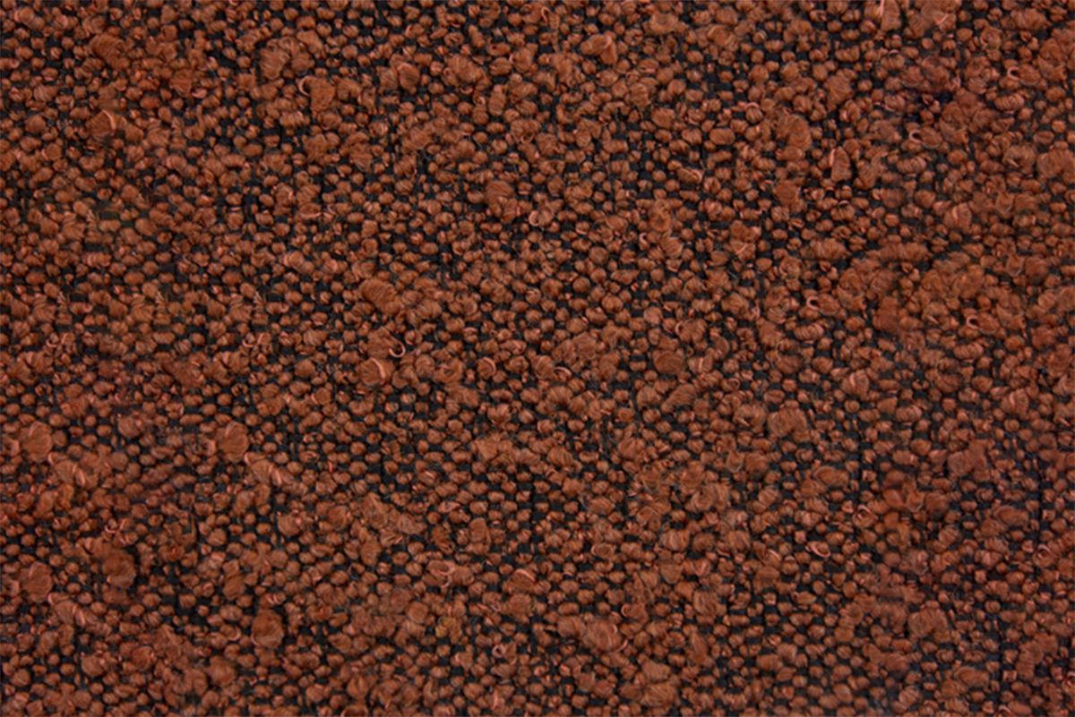 KOPFTEIL gepolstertes – Terrakotta-Bouclé-Stoff - 90 cm - Beige/Terracotta, Karton/Holz (90/120/10cm) - Sommeil de Plomb