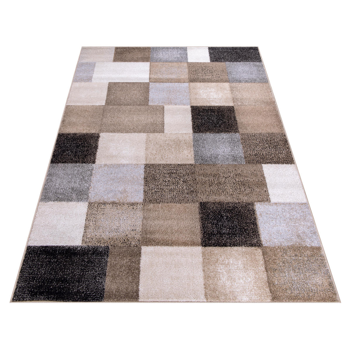KURZFLORTEPPICH 120/170 cm Fiesta 125 - Beige/Schwarz, Textil (120/170cm) - Paco Home