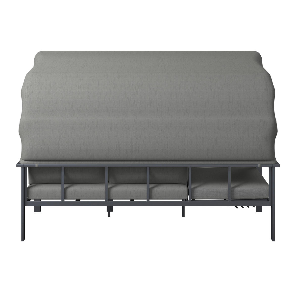 LOUNGEGARNITUR Bigi Grau/Beige - Anthrazit, Metall - Mömax