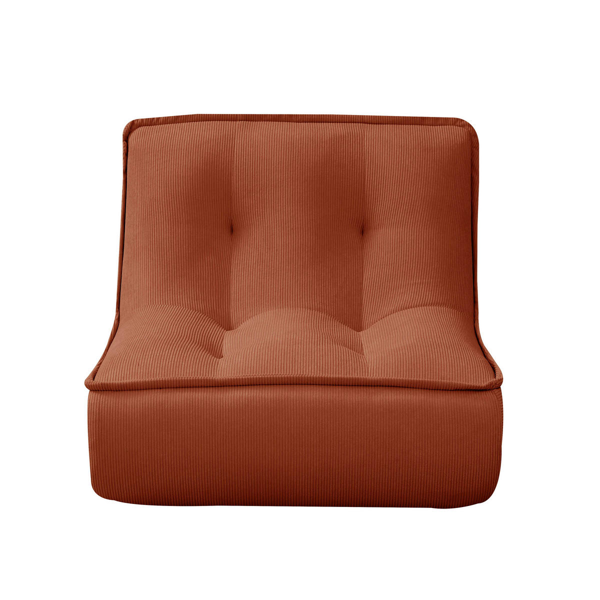 SESSEL, Terrakotta - Rot, Textil (90/70/80cm) - Oviala