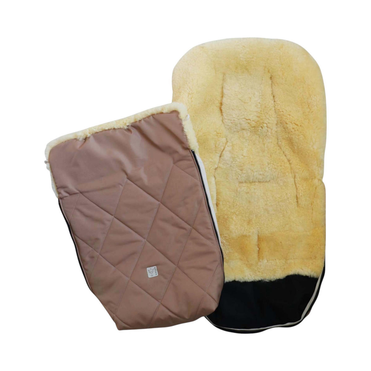 LAMMFELL-FUSSSACK Coosy, sand - Beige, Fell (45/85cm) - Kaiserbaby