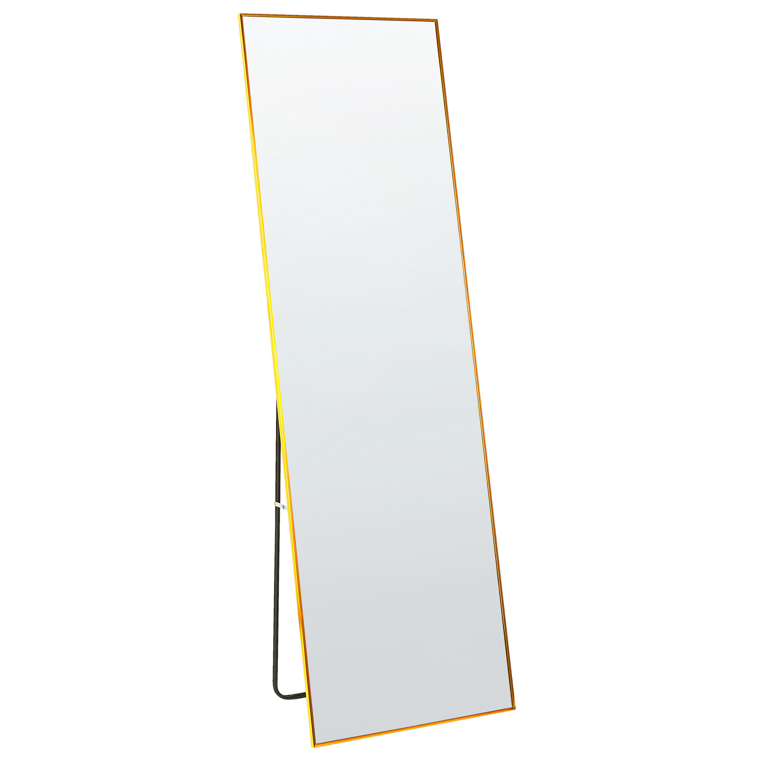 STEHSPIEGEL gold rechteckig 50/156 cm Beauvais - Goldfarben, Metall (7/156/50cm) - Beliani