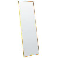 STEHSPIEGEL gold rechteckig 50/156 cm Beauvais - Goldfarben, Metall (7/156/50cm) - Beliani