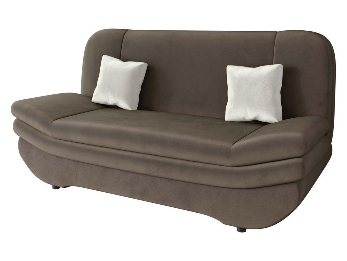 SCHLAFSOFA Weronika Premium - Beige/Schwarz, Holz/Kunststoff (200/95/90cm) - MIRJAN24